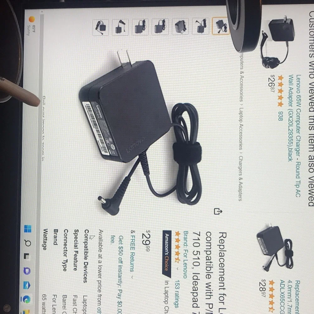 LENOVO CHARGER PERFECT JUST HAVE TWO